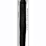 Curve Jock Tapered Double Dildo 18in - Black
