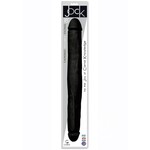 Curve Jock Tapered Double Dildo 18in - Black