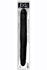 Curve Jock Tapered Double Dildo 18in - Black
