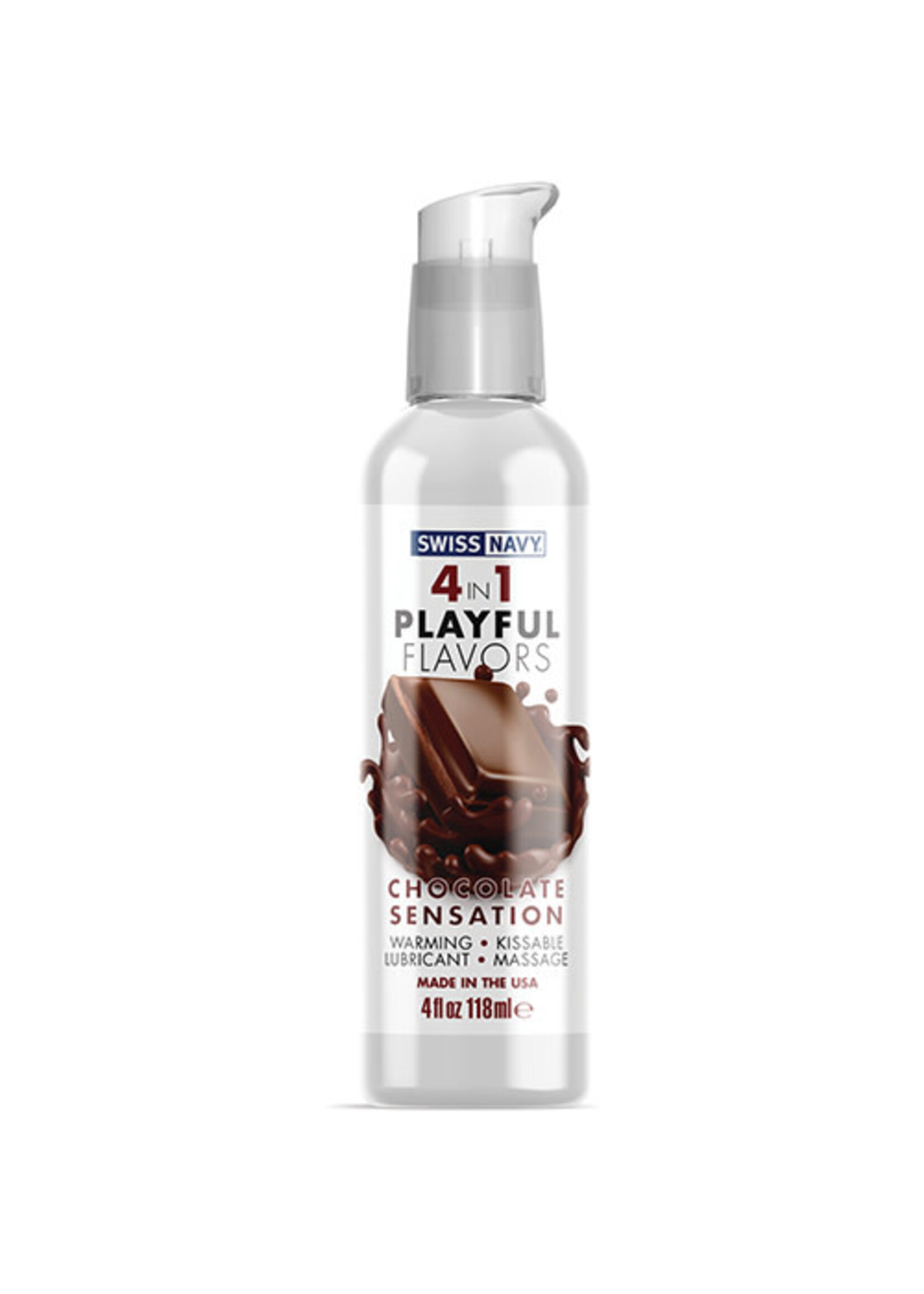 Swiss Navy Swiss Navy 4 in 1 Playful Flavors Chocolate Sensation - 4 oz