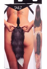 XR Brands Tailz Grey Fox Tail Anal Plug