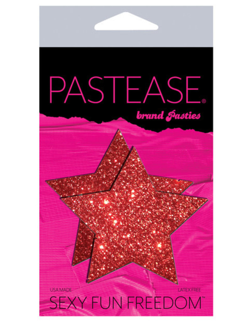 Pastease Pastease Glitter Star - Red O/S