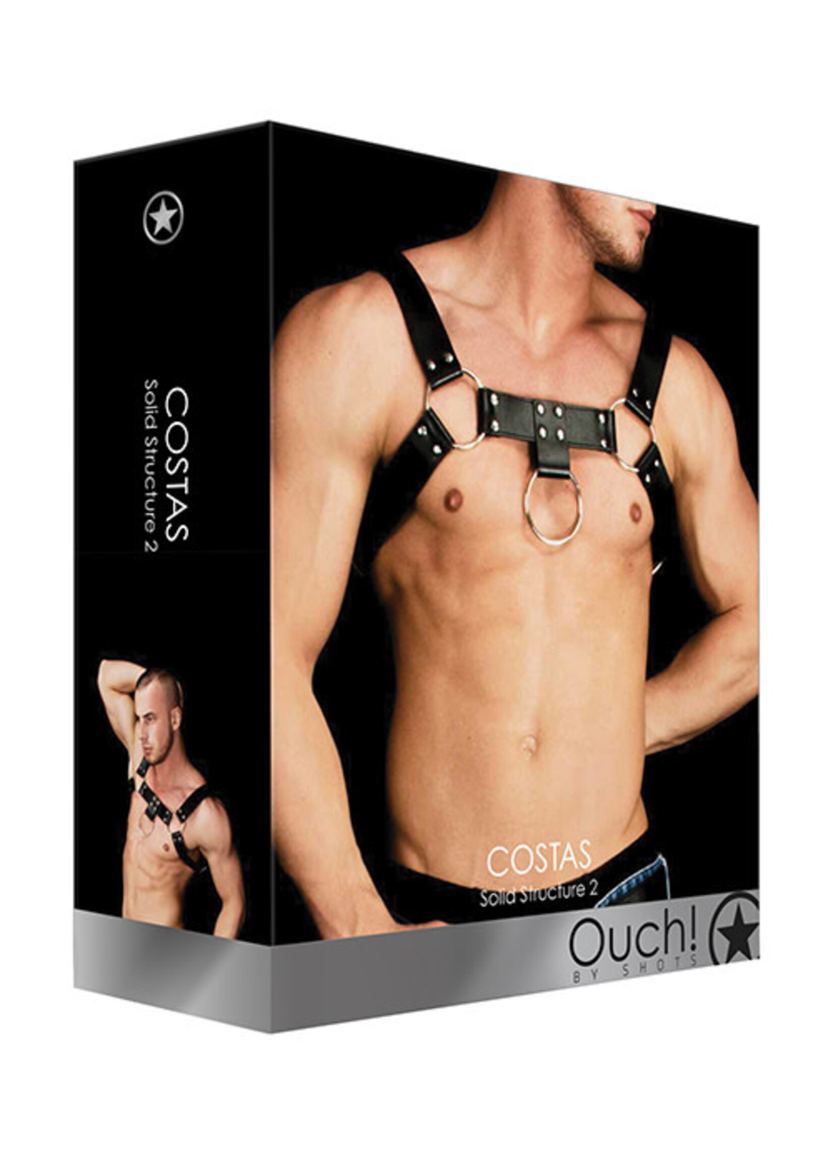 Shots Ouch! Shots Ouch Costas Solid Structure 2 - Black