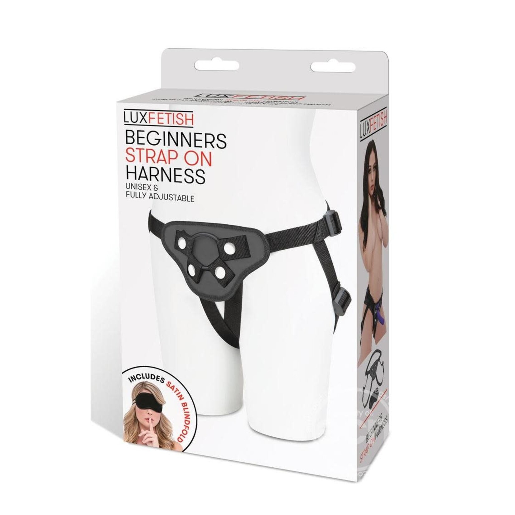 Lux Fetish Lux Fetish Beginners Strap-On Harness Adjustable Black