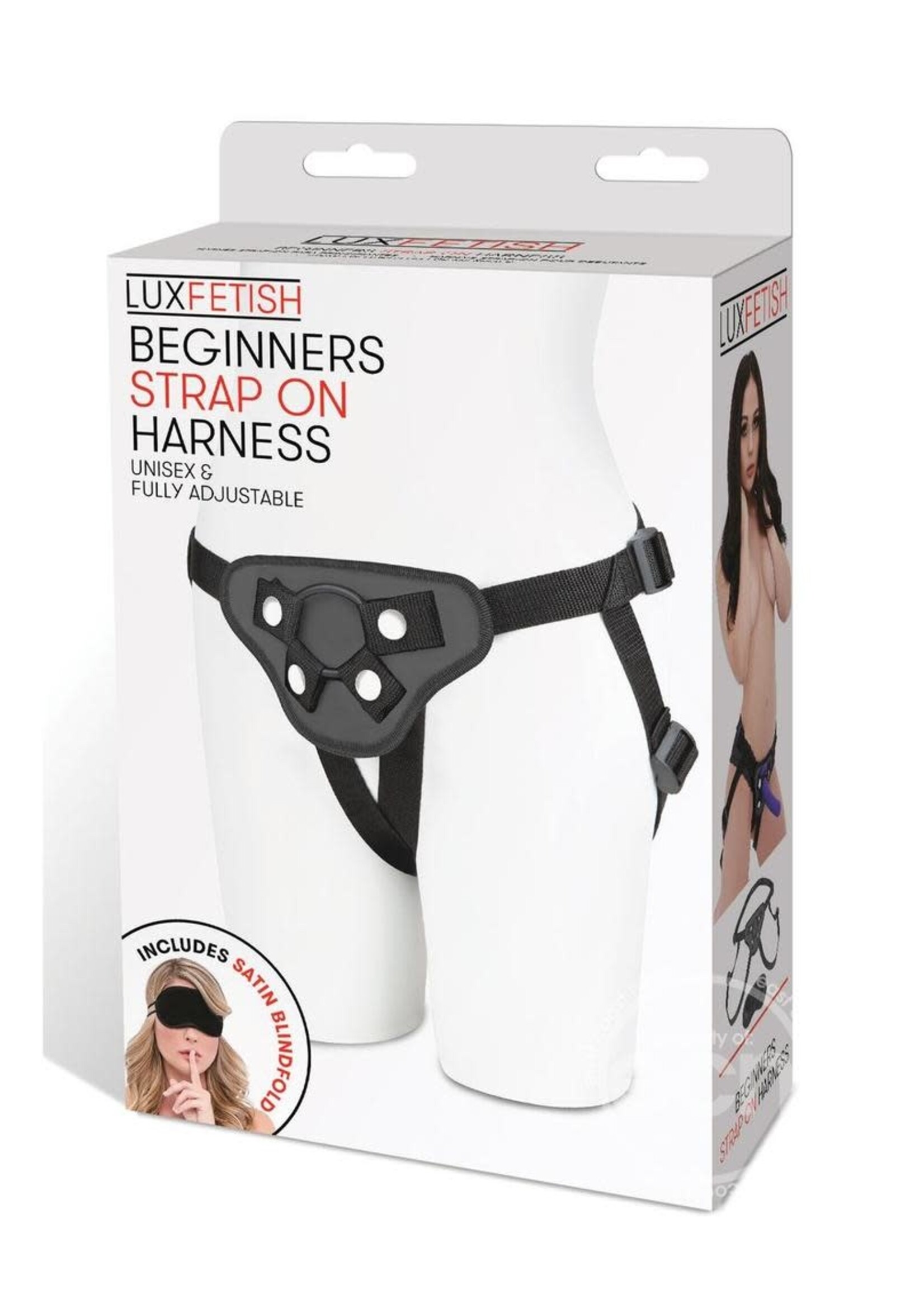 Lux Fetish Lux Fetish Beginners Strap-On Harness Adjustable Black