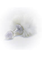 Crystal Delights Crystal Delights Magnetic Sparkle Bunny Tail - White