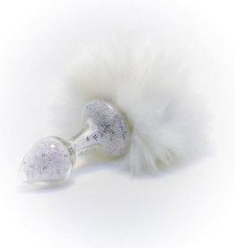 Crystal Delights Crystal Delights Magnetic Sparkle Bunny Tail - White