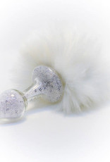 Crystal Delights Crystal Delights Magnetic Sparkle Bunny Tail - White Crystal Delights Crystal Delights Magnetic Sparkle Bunny Tail - White