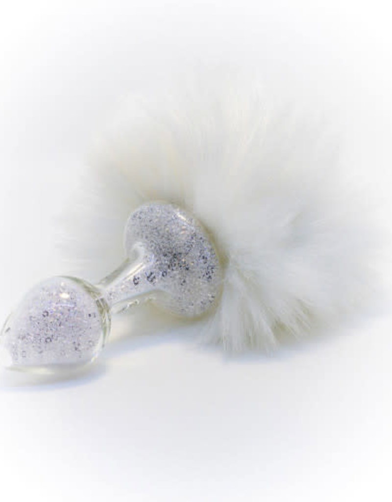 Crystal Delights Crystal Delights Magnetic Sparkle Bunny Tail - White