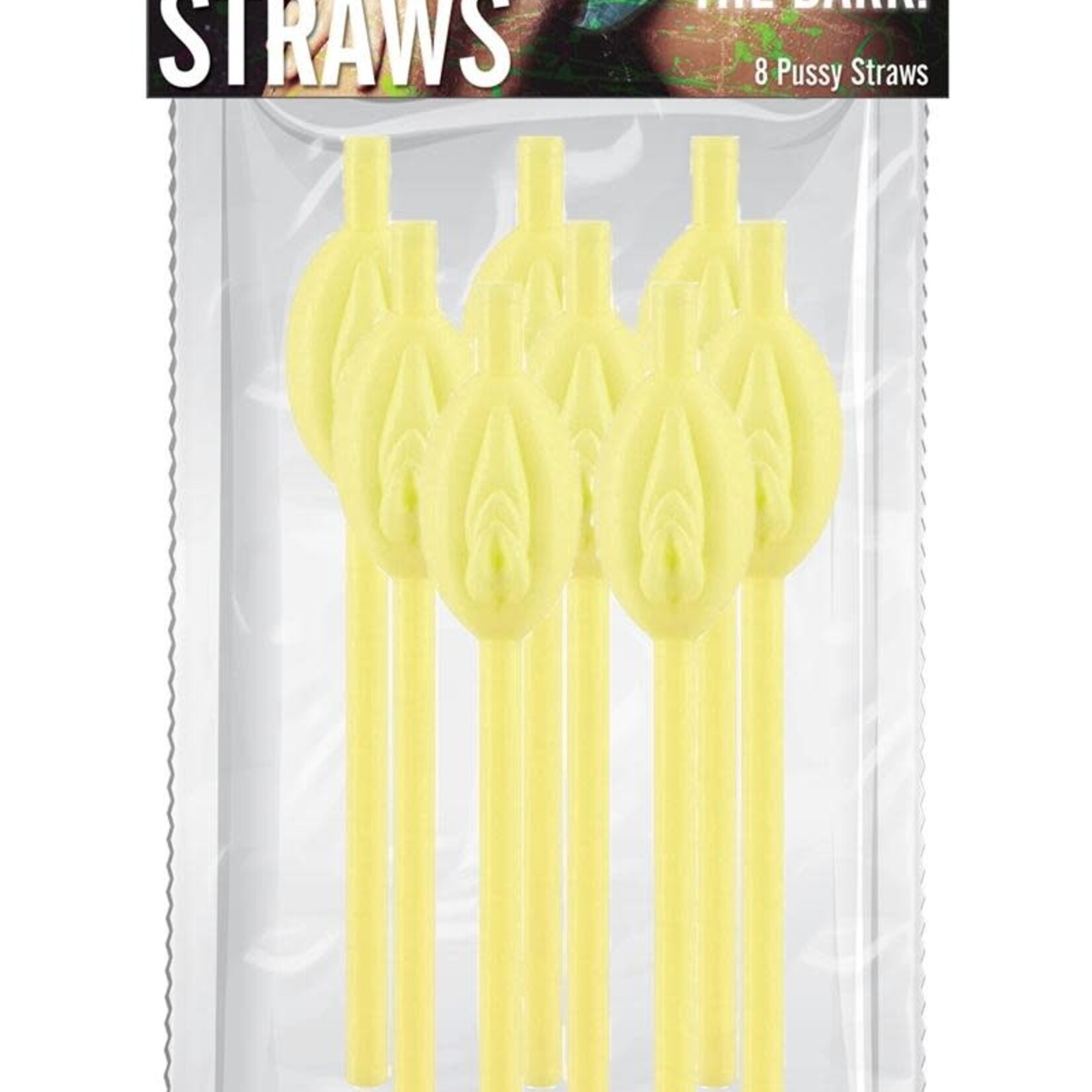 HOTT PRODUCTS Pussy Straws - Glow in the Dark