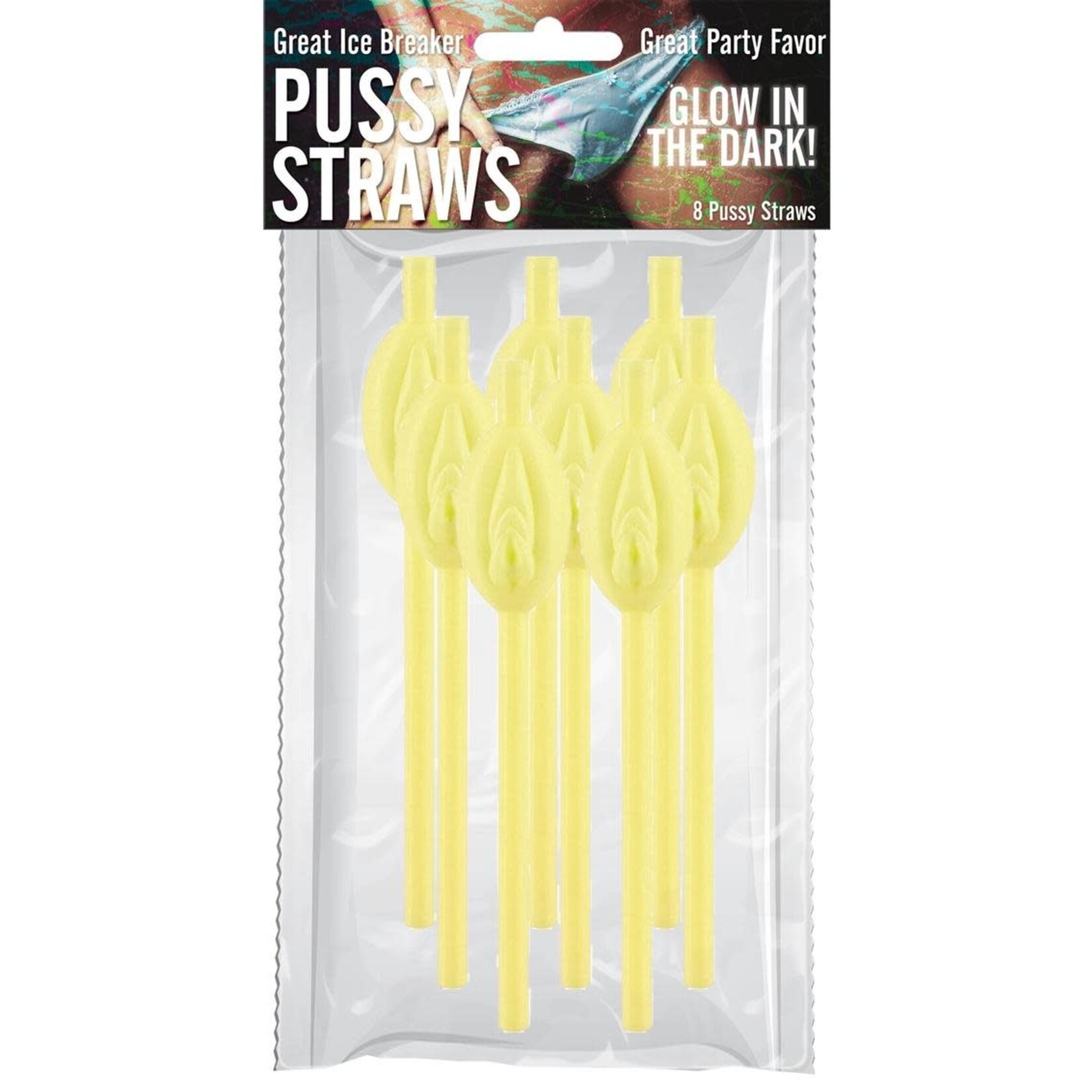 HOTT PRODUCTS Pussy Straws - Glow in the Dark