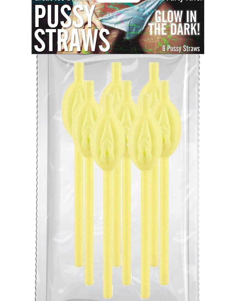 HOTT PRODUCTS Pussy Straws - Glow in the Dark