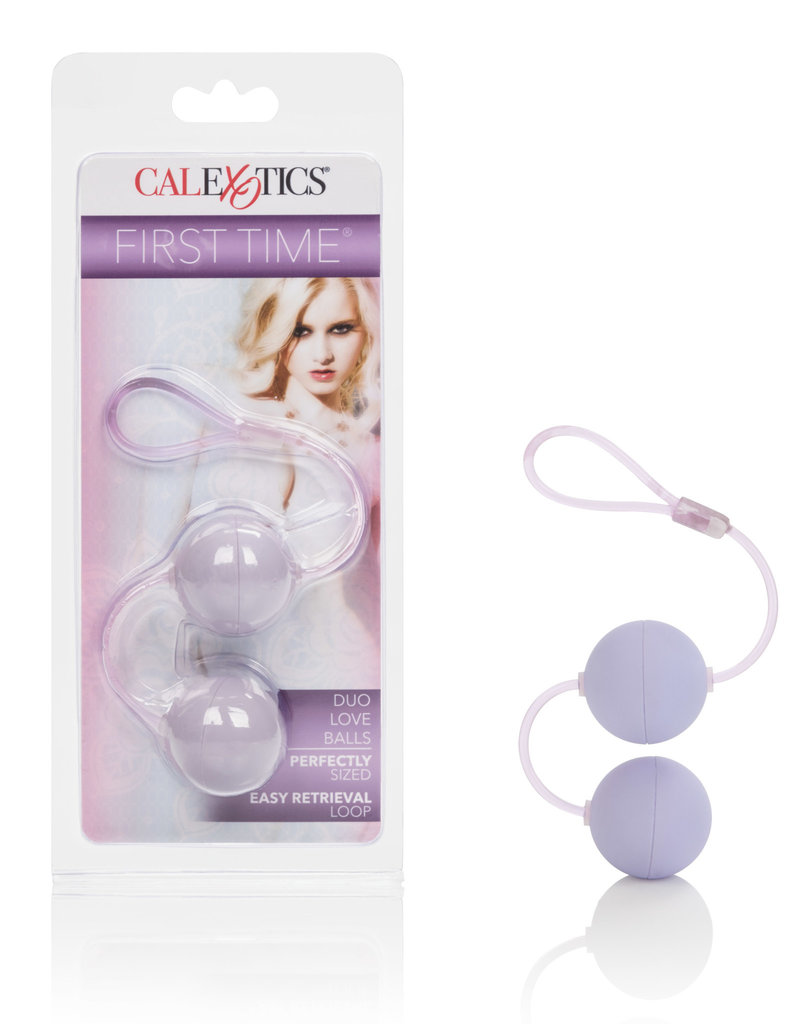California Exotic Novelties First Time Love Balls Duo Lovers - Purple