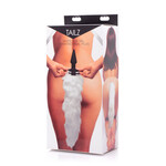 XR Brands Tailz White Fox Tail Vibrating Anal Plug