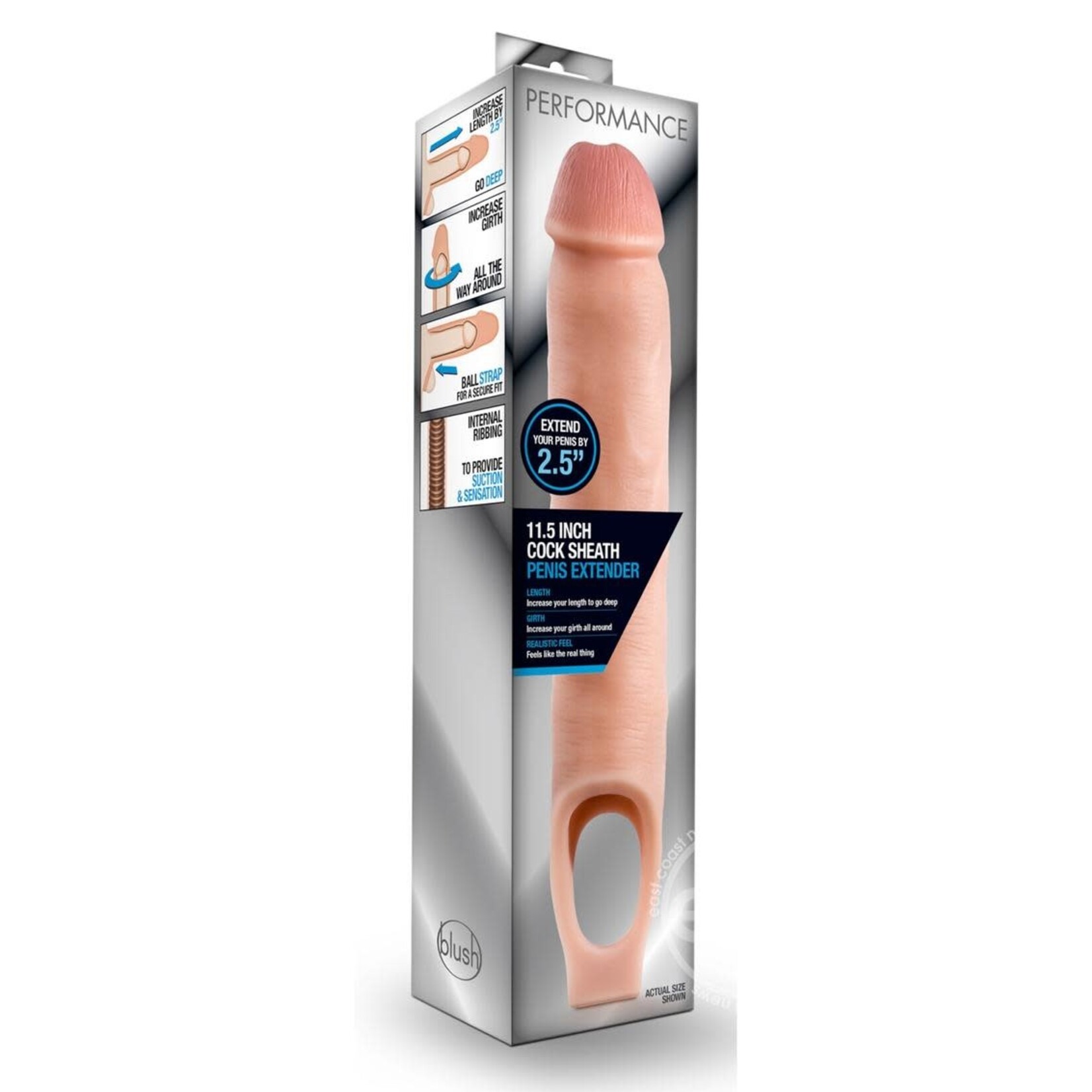 Blush Novelties Performance Cock Sheath  Penis Extender - Vanilla