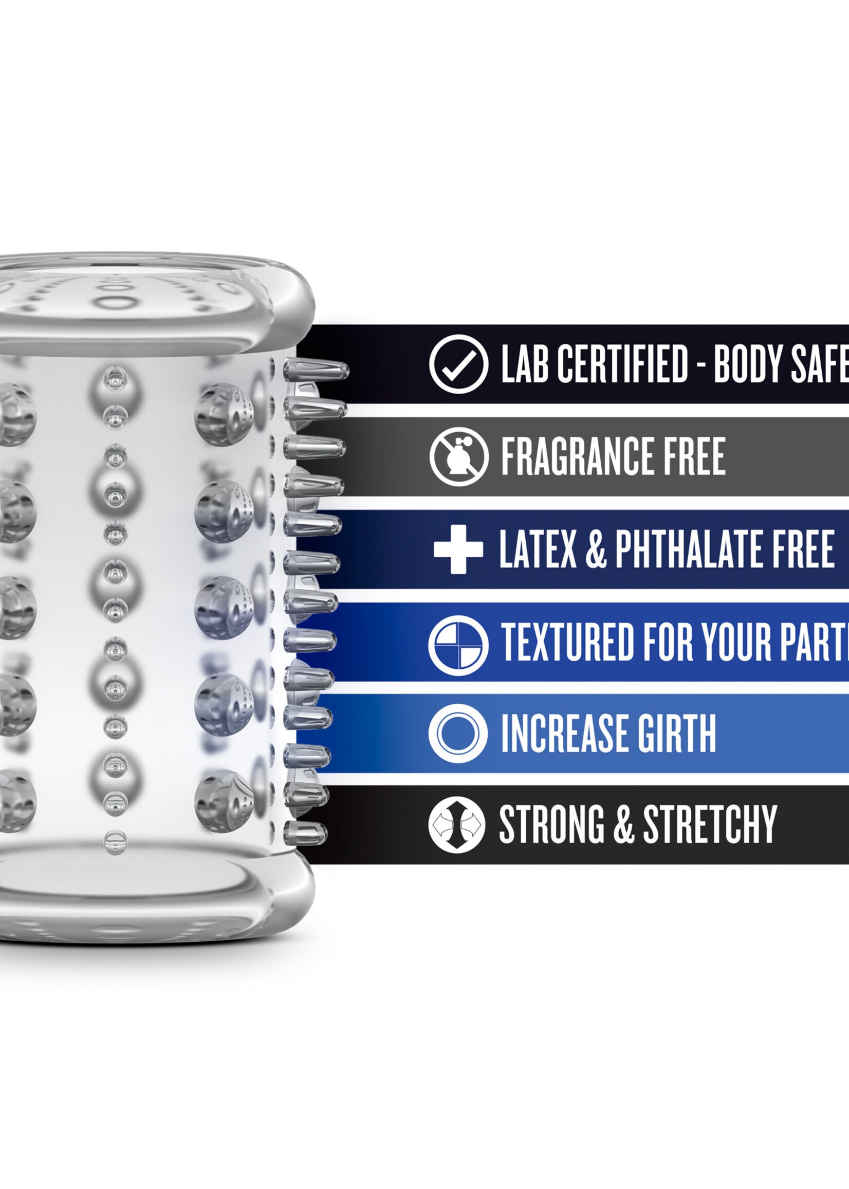 Blush Novelties Stay Hard Cock Sleeve 03 - Clear