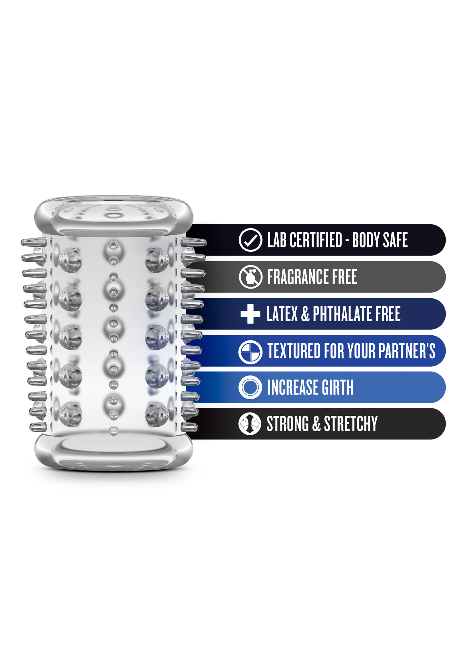 Blush Novelties Stay Hard Cock Sleeve 03 - Clear