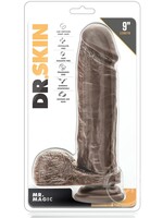 Blush Novelties Dr. Skin - Mr. Magic - 9 Inch Dildo - Chocolate