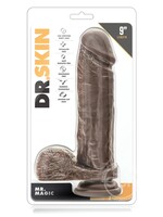 Blush Novelties Dr. Skin - Mr. Magic - 9 Inch Dildo - Chocolate