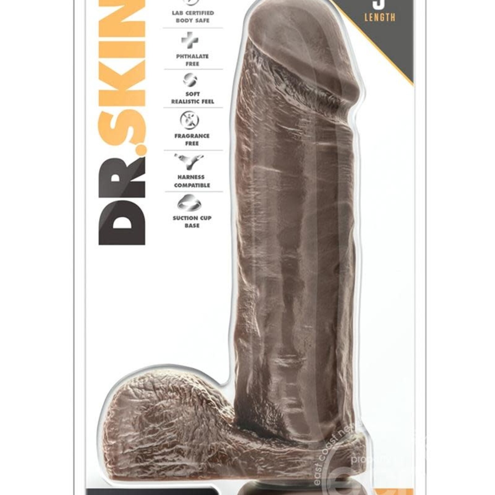 Blush Novelties Dr. Skin - Mr. Magic - 9 Inch Dildo - Chocolate