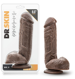 Blush Novelties Dr. Skin - Mr. D - 8.5 Inch Dildo - Chocolate