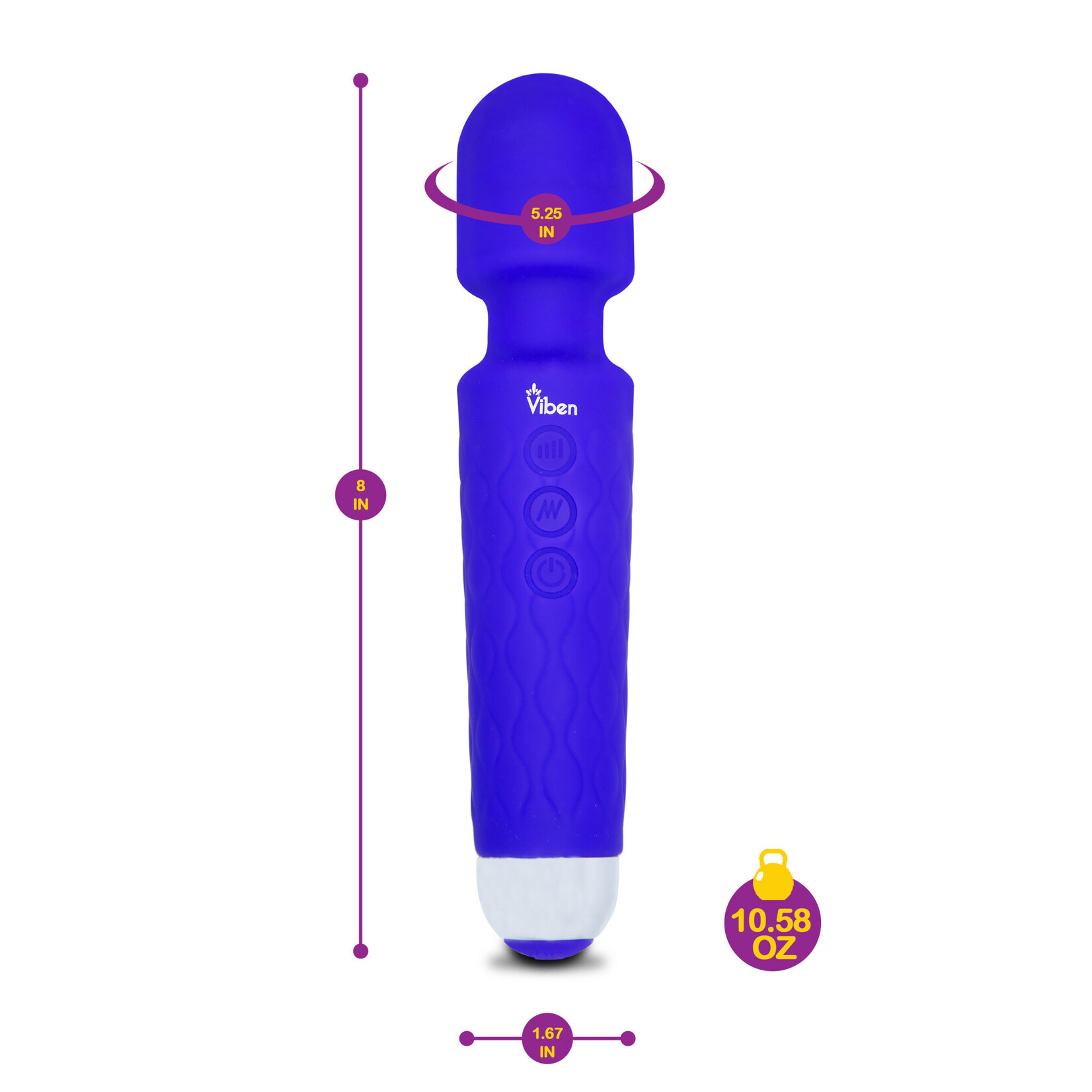 Viben Tempest - Intense Wand Massager - Violet