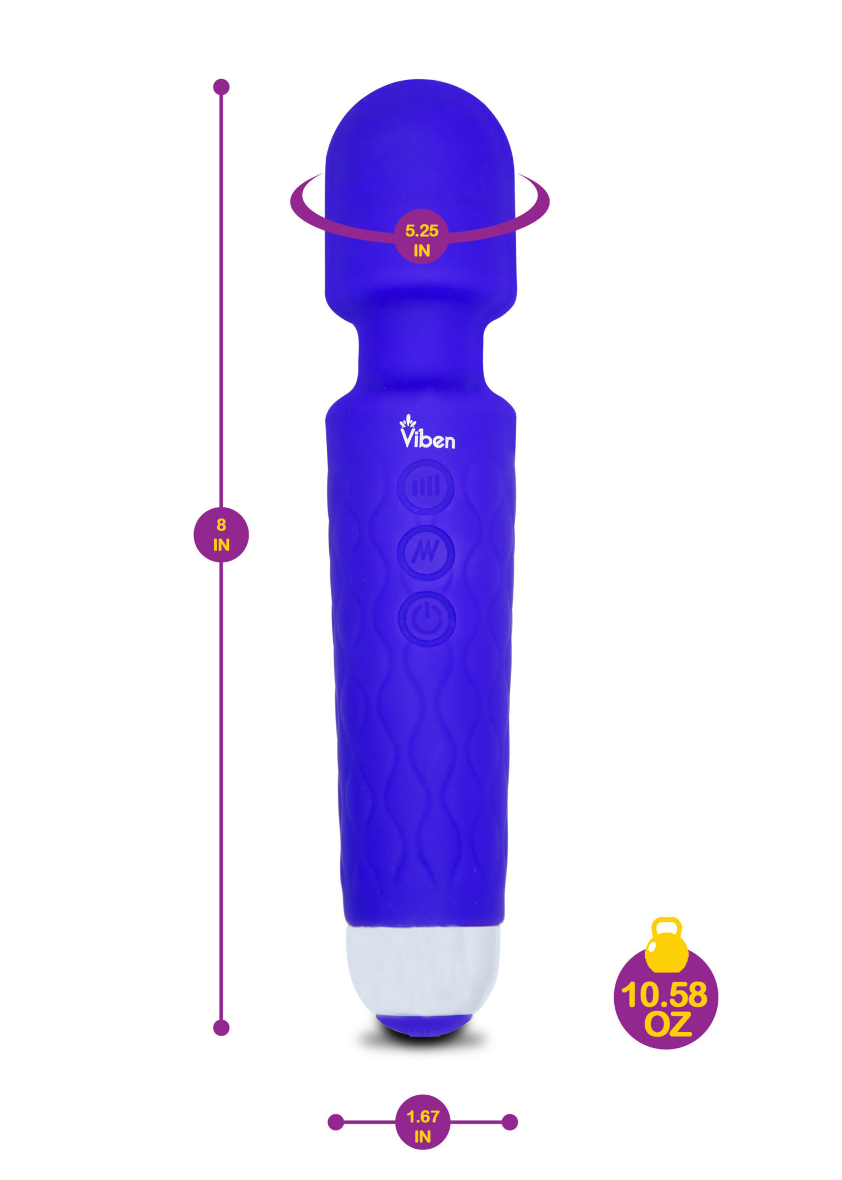 Viben Tempest - Intense Wand Massager - Violet