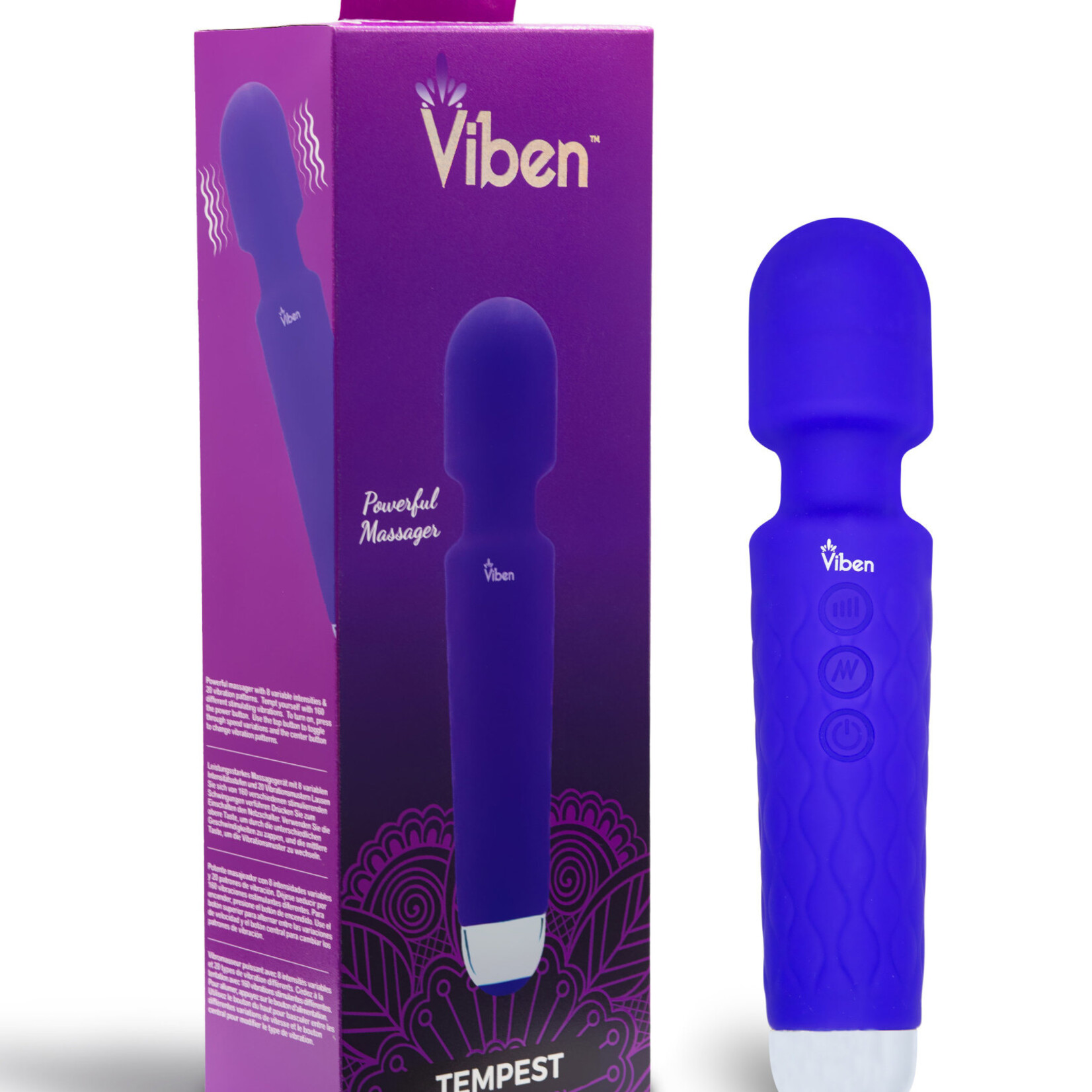 Viben Tempest - Intense Wand Massager - Violet