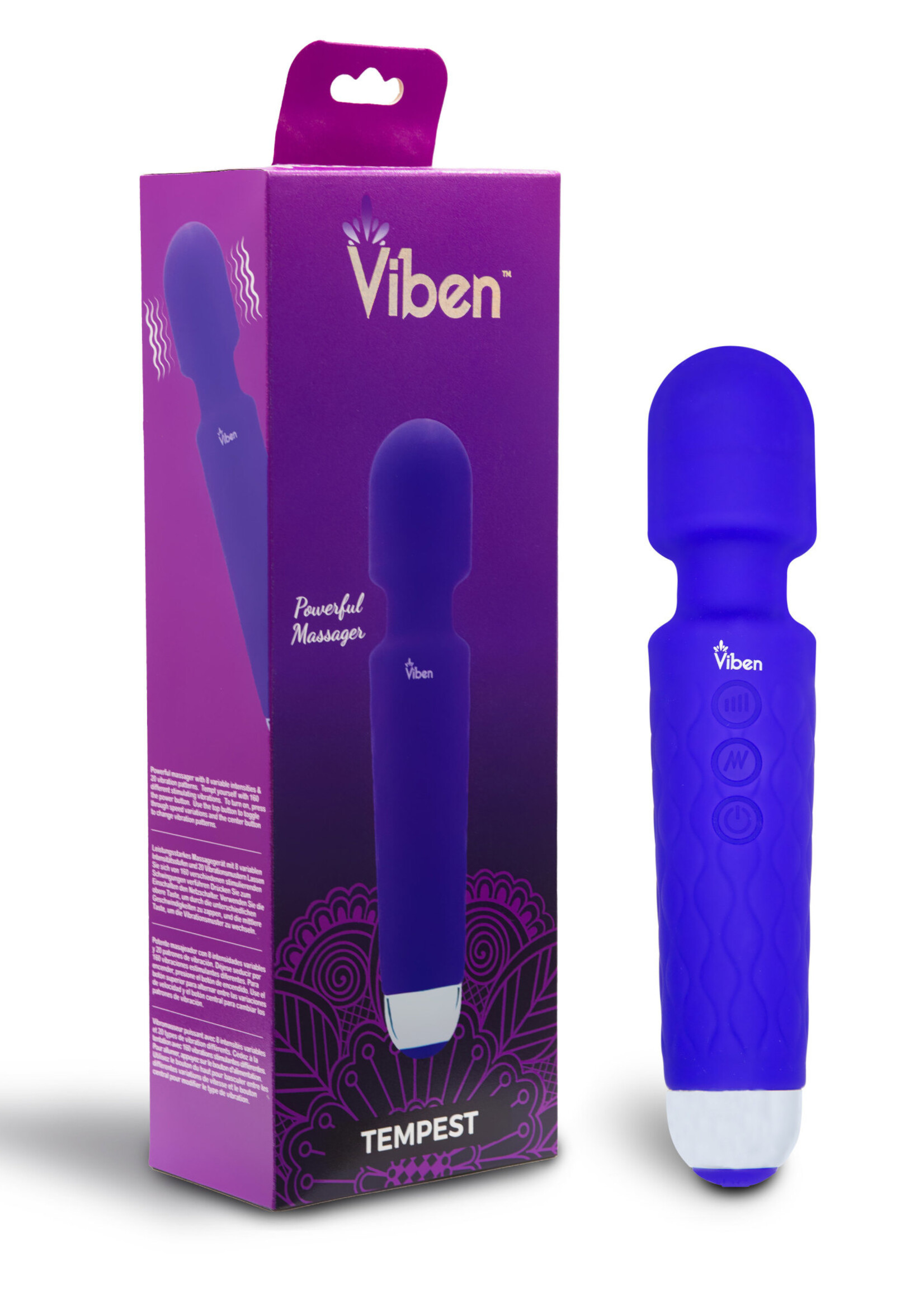 Viben Tempest - Intense Wand Massager - Violet