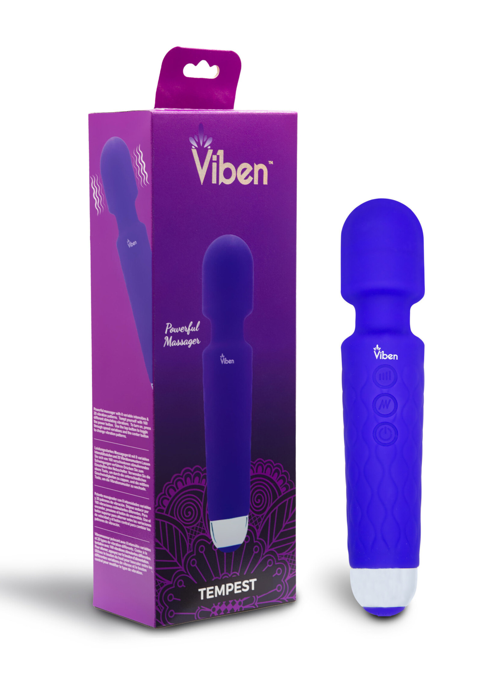 Viben Tempest - Intense Wand Massager - Violet