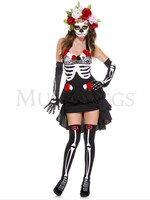 Music Legs Mrs. Muerte 4PC Costume