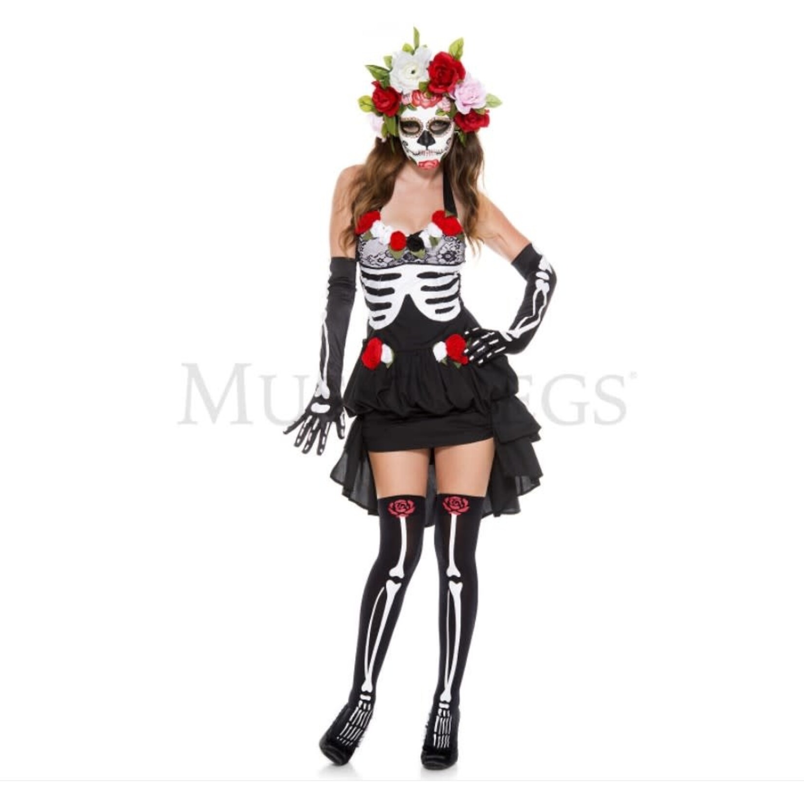 Music Legs Mrs. Muerte 4PC Costume