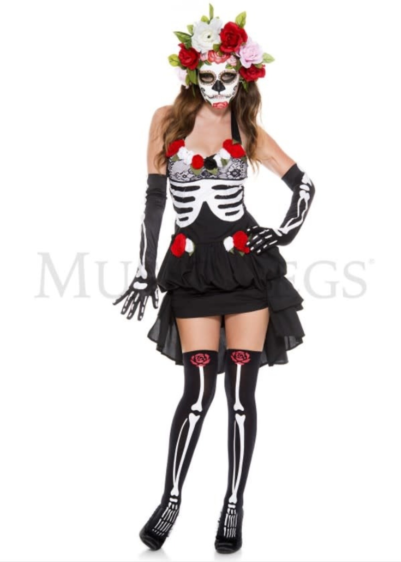 Music Legs Mrs. Muerte 4PC Costume