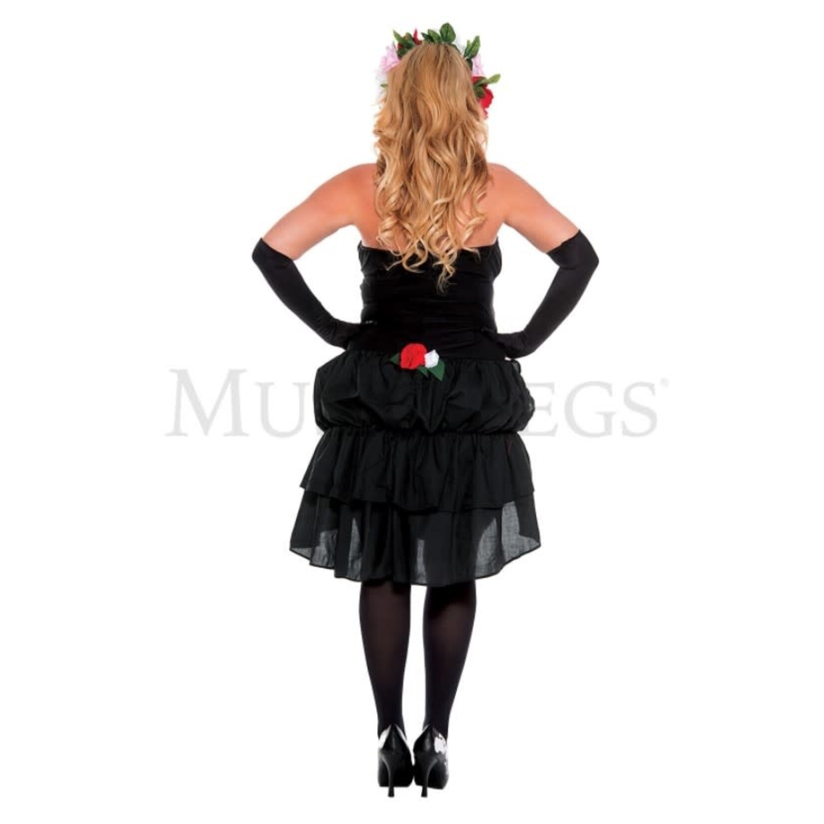 Music Legs Mrs. Muerte 3PC Costume - Queen Size