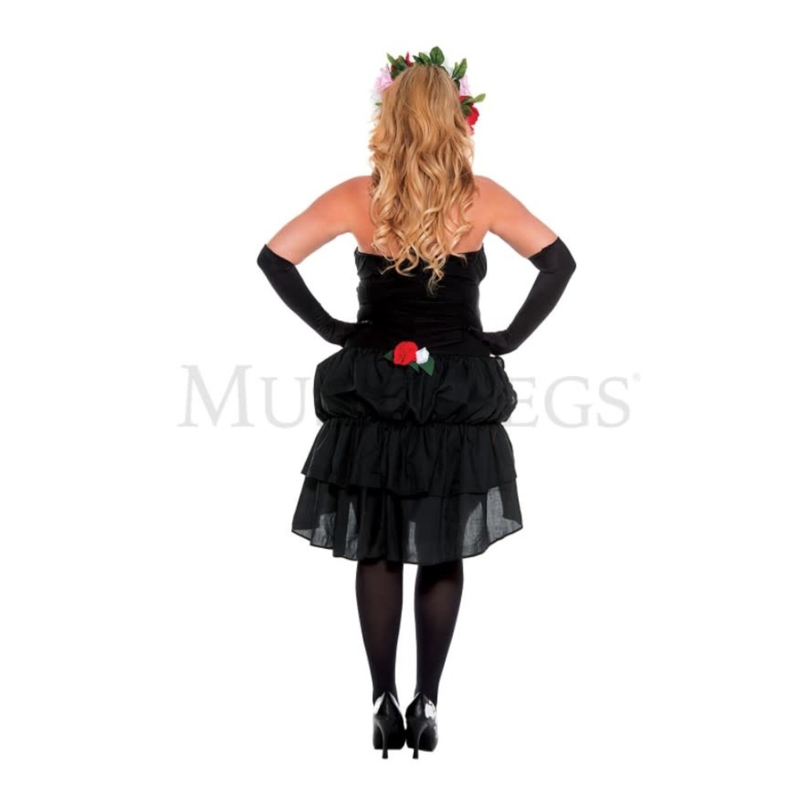 Music Legs Mrs. Muerte 3PC Costume - Queen Size