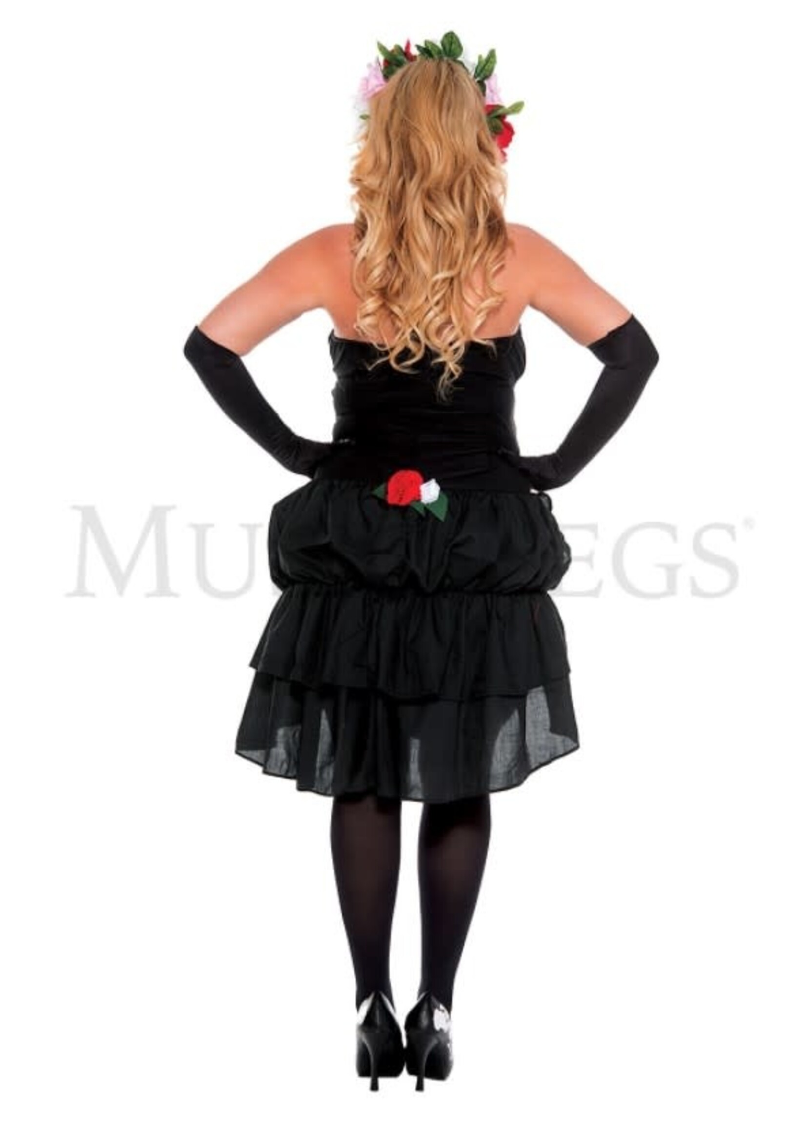 Music Legs Mrs. Muerte 3PC Costume - Queen Size