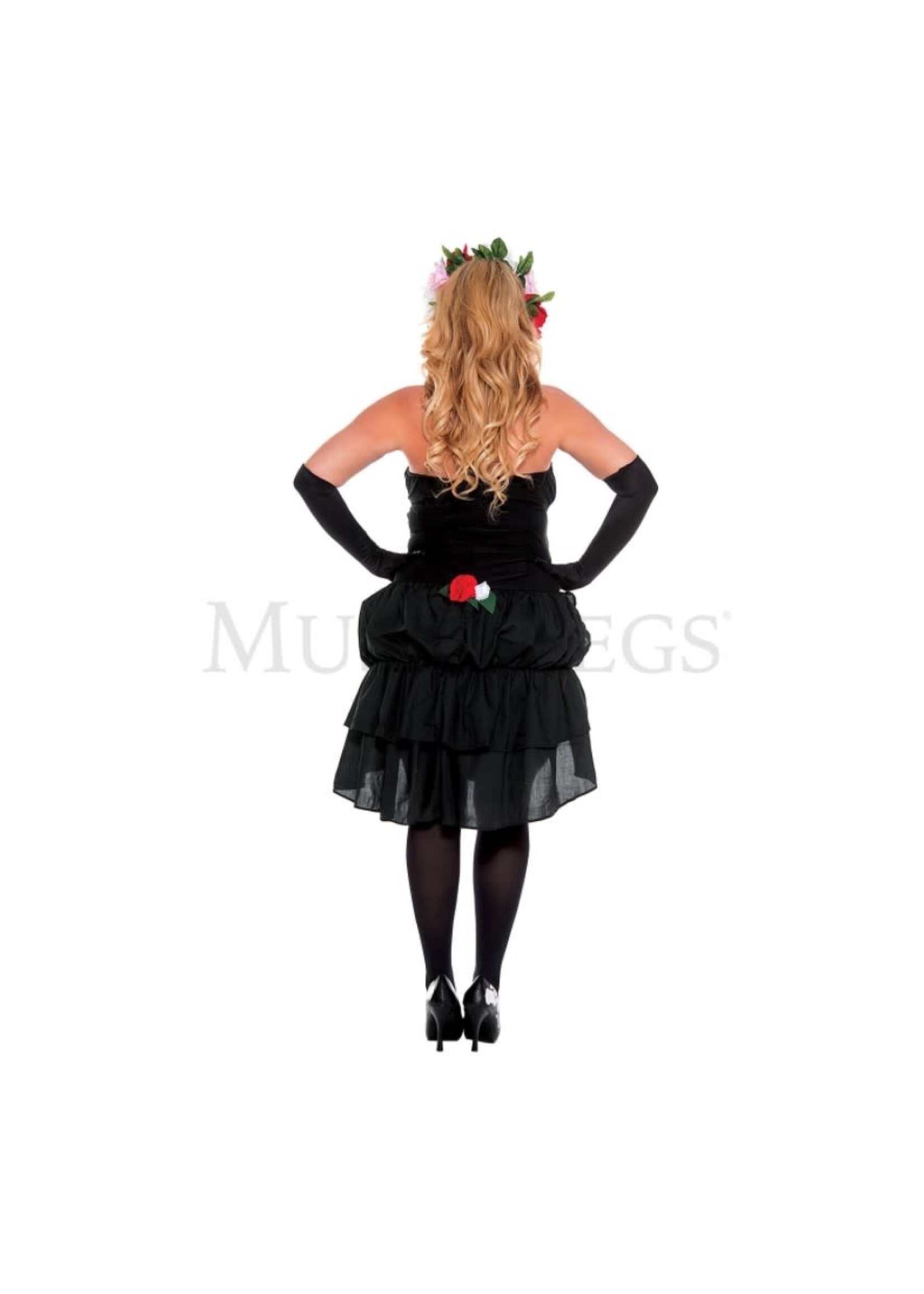 Music Legs Mrs. Muerte 3PC Costume - Queen Size