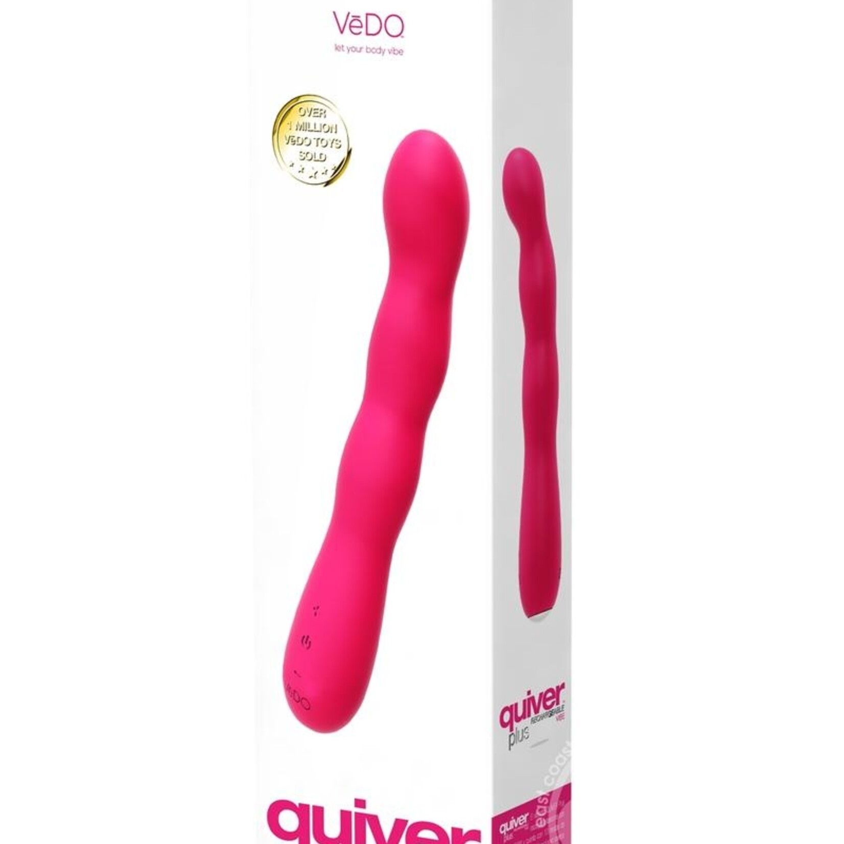 VeDO Quiver Plus Rechargeable Vibe - Pink
