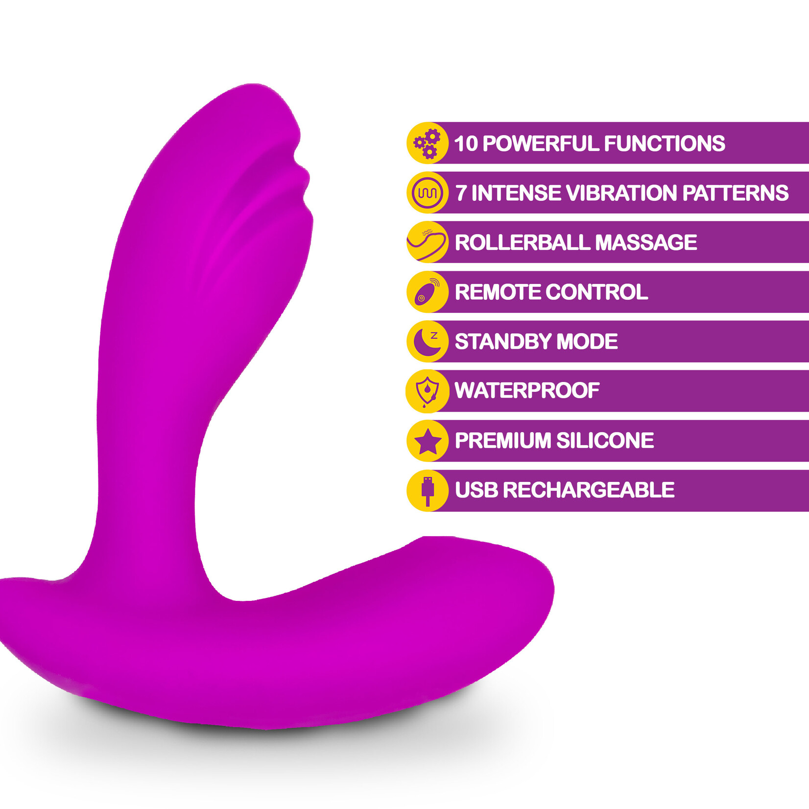 Viben Epiphany - Rollerball Clitoral Massager - Berry