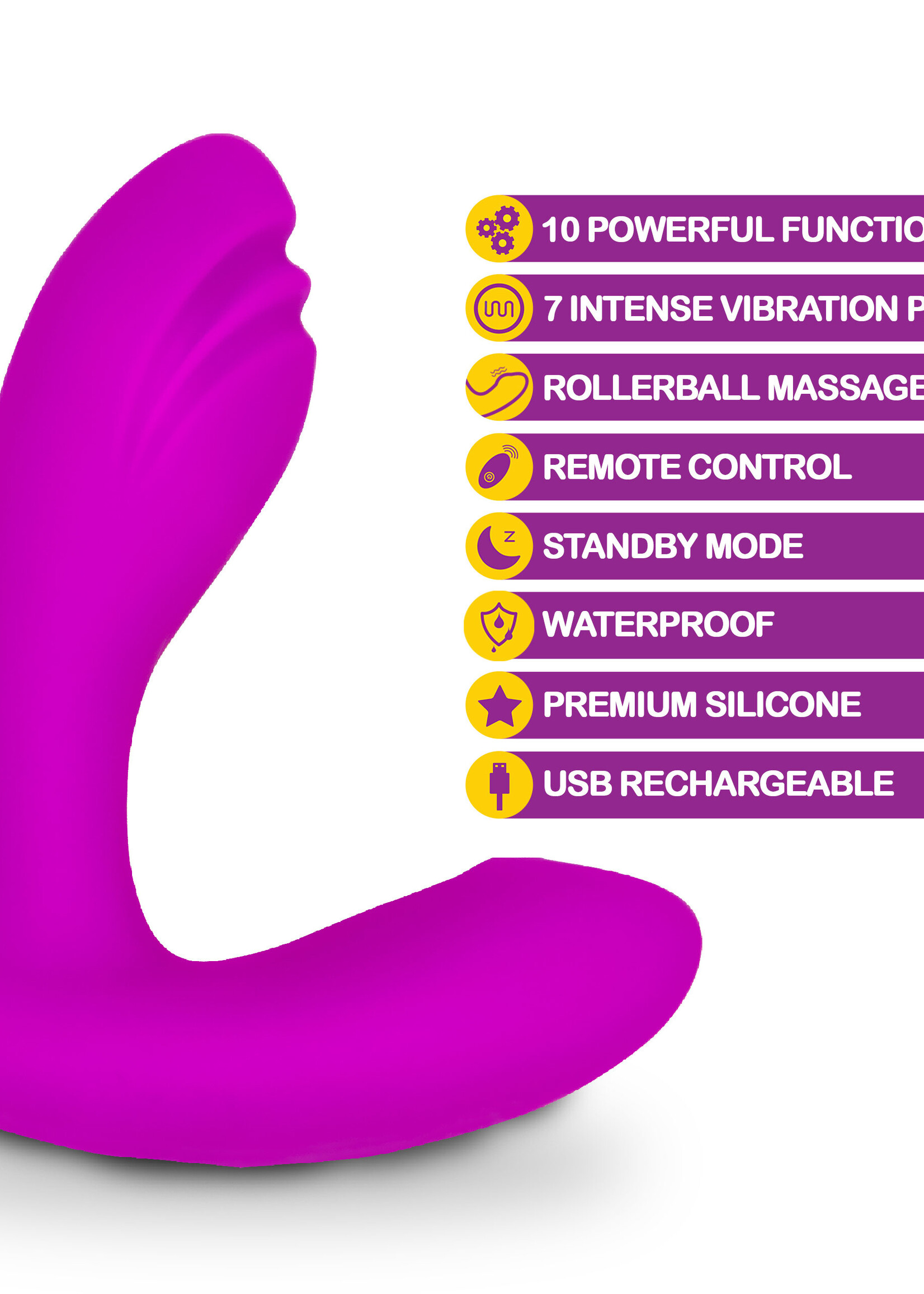 Viben Epiphany - Rollerball Clitoral Massager - Berry