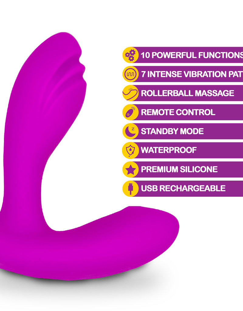 Viben Epiphany - Rollerball Clitoral Massager - Berry