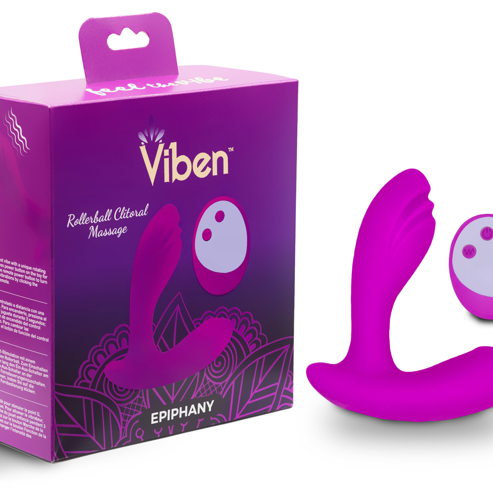 Viben Epiphany - Rollerball Clitoral Massager - Berry