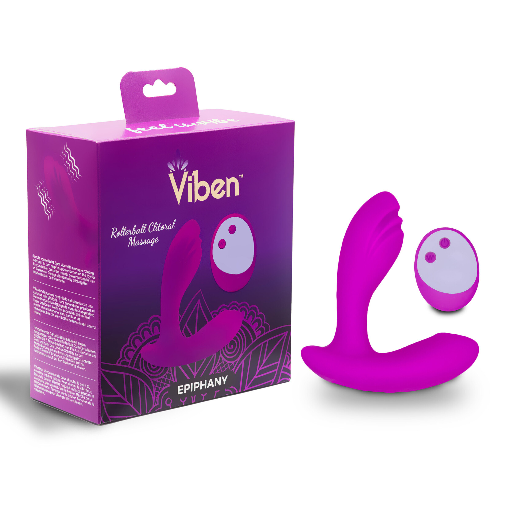 Viben Epiphany - Rollerball Clitoral Massager - Berry
