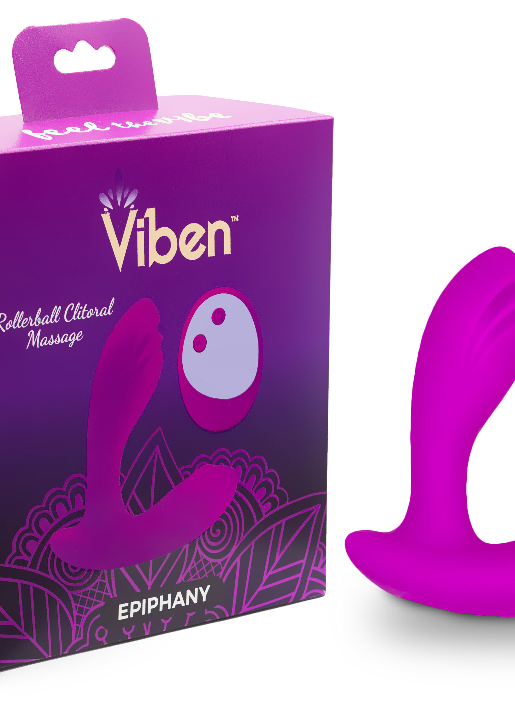 Viben Epiphany - Rollerball Clitoral Massager - Berry