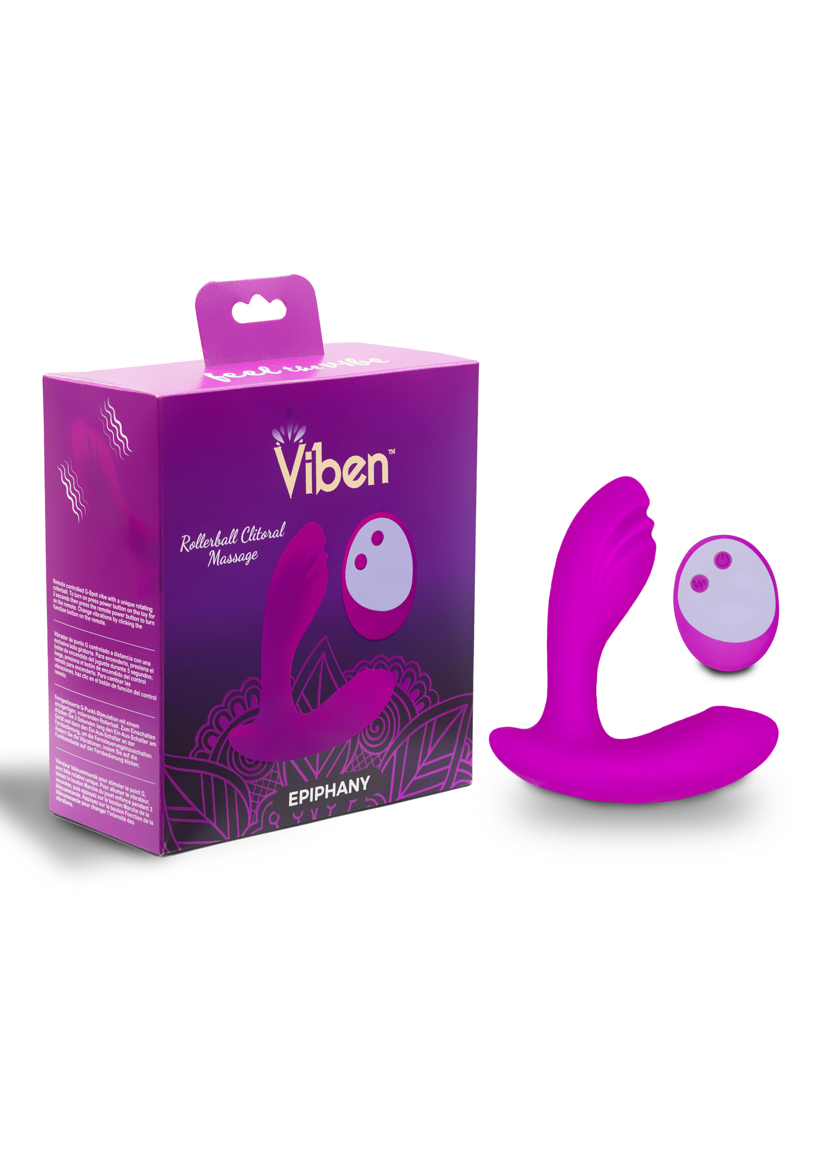 Viben Epiphany - Rollerball Clitoral Massager - Berry