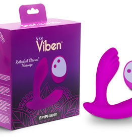 Viben Epiphany - Rollerball Clitoral Massager - Berry