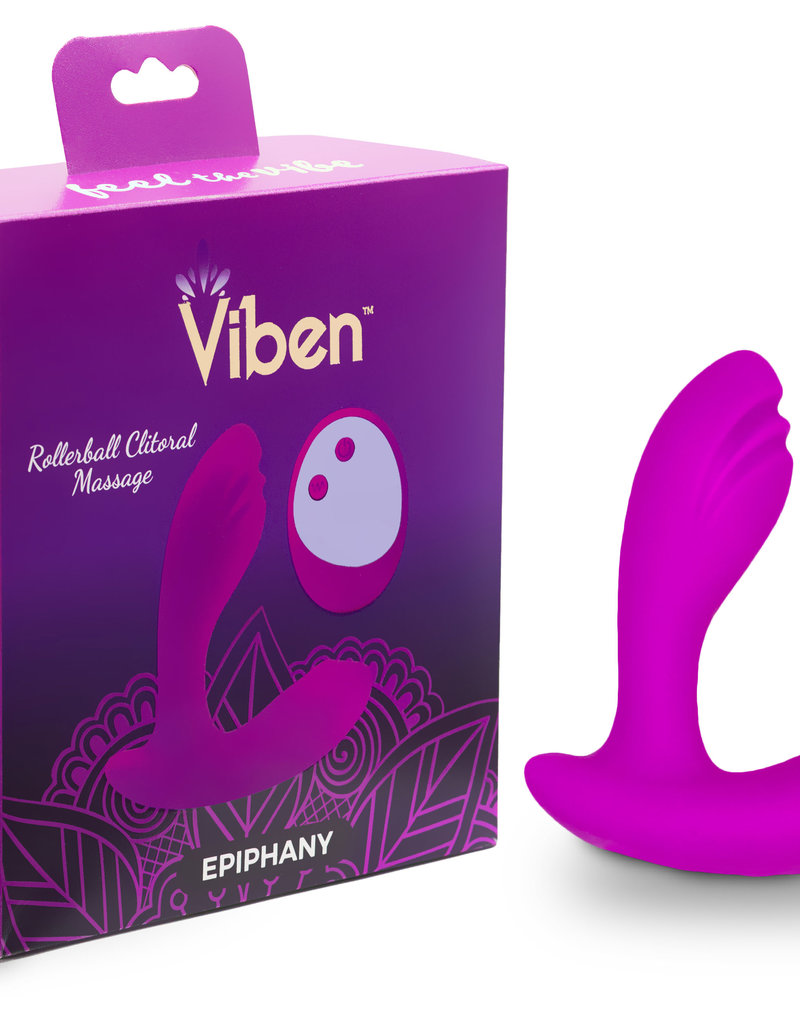 Viben Epiphany - Rollerball Clitoral Massager - Berry