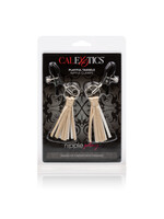 California Exotic Novelties Nipple Play Playful Tassels Nipple Clamps - Gold