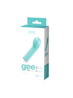VeDO Gee Plus Rechargeable Mini Vibe - Tease Me Turquoise
