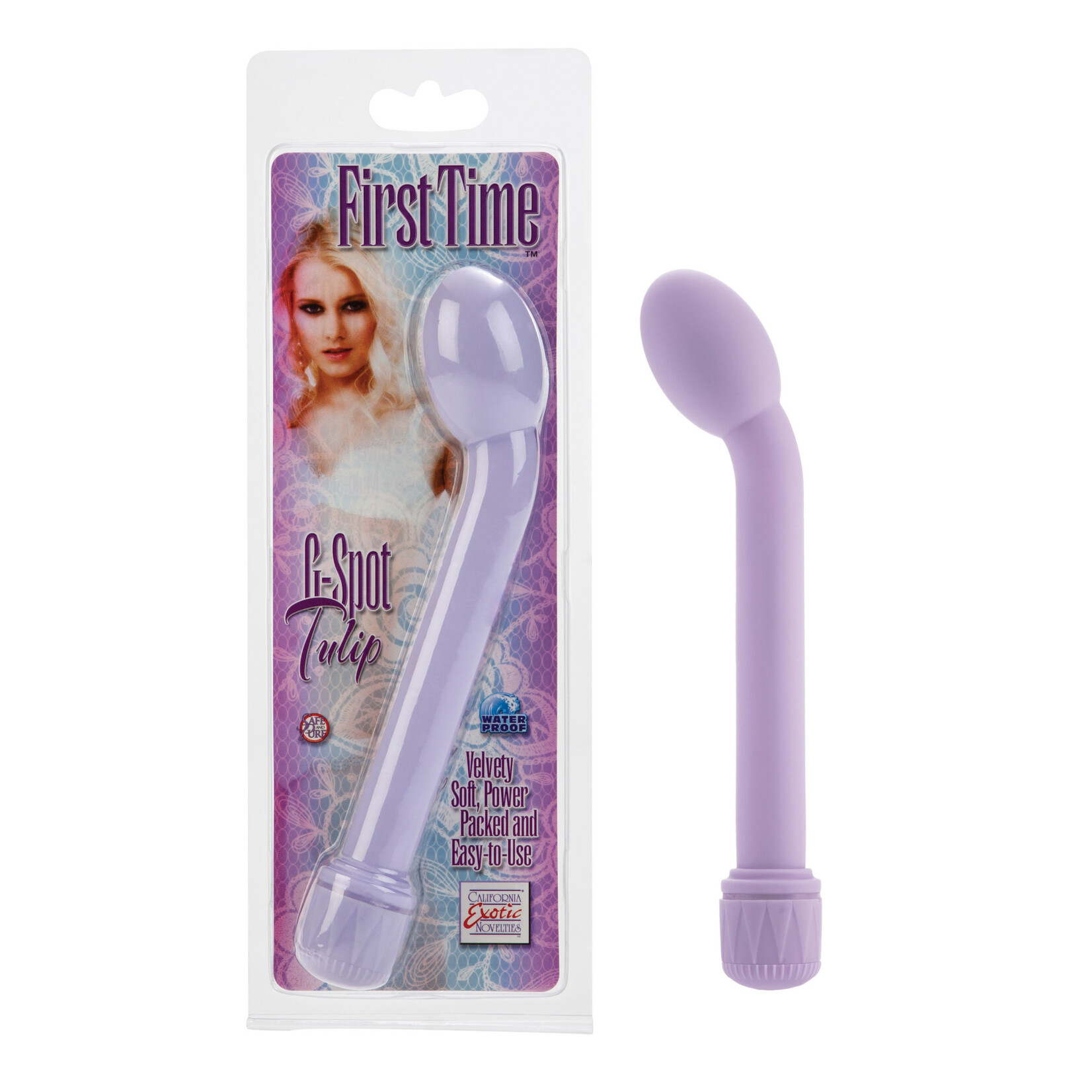 California Exotic Novelties First Time G-Spot Tulip Vibe - Purple